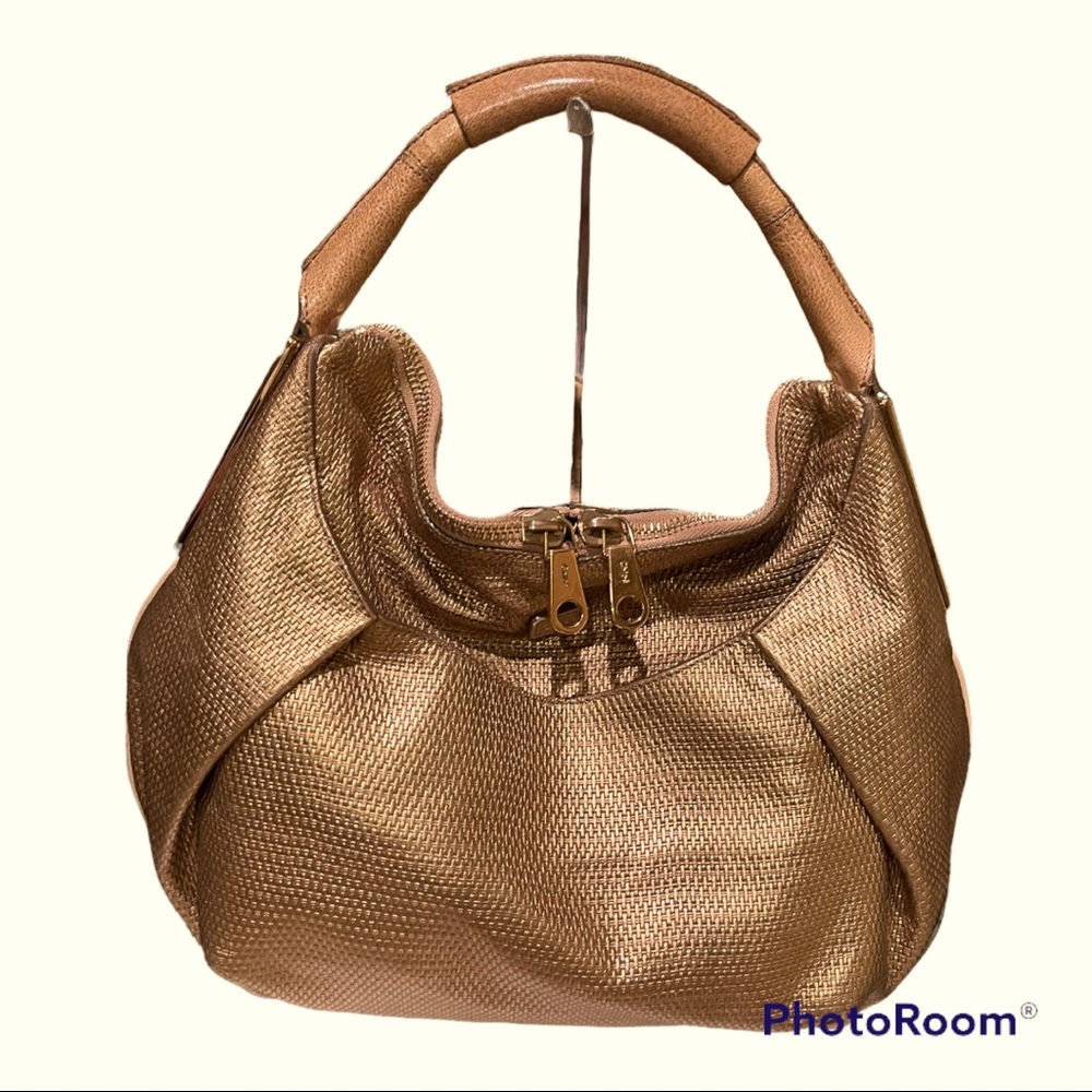 Chloe woven metallic bag